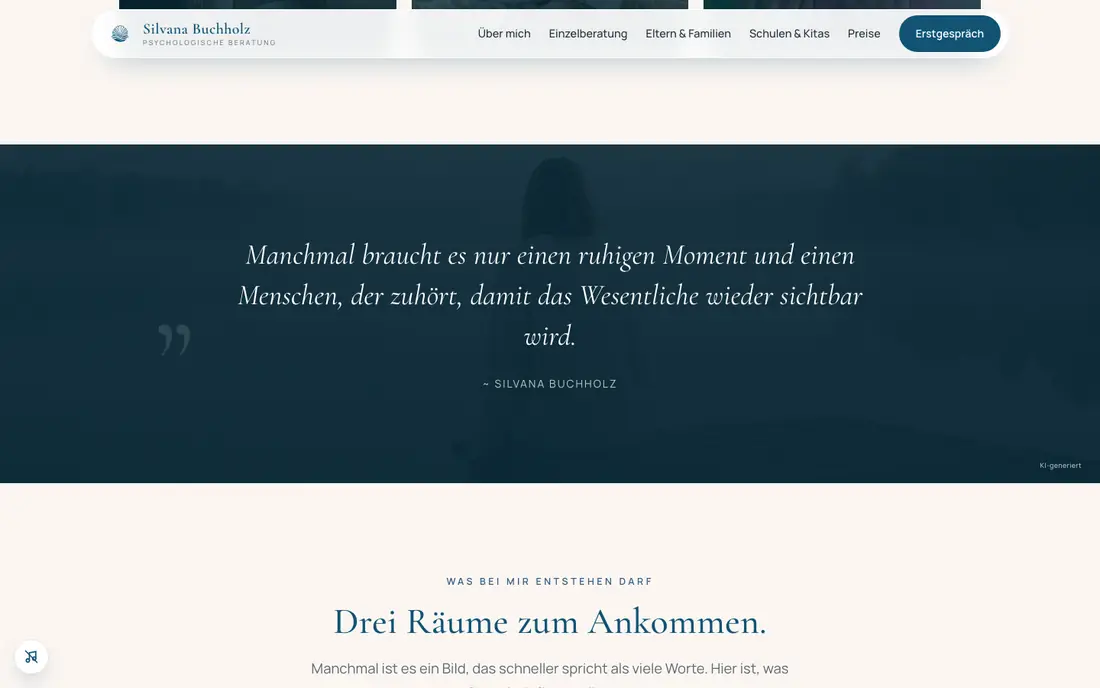 Screenshot buchholz-psychologischeberatung.de, Bild 2