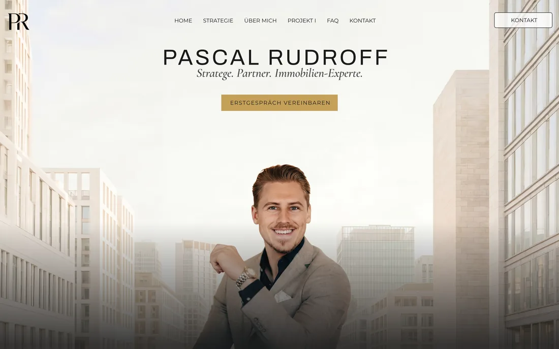 Screenshot der Website pascalrudroff.de