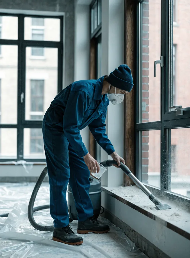 Bauendreinigung in einem Neubau